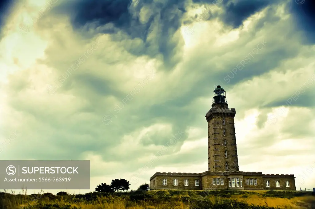 lighthouse  Cap Frehel, Côtes-d´Armor, in northern Brittany, France
