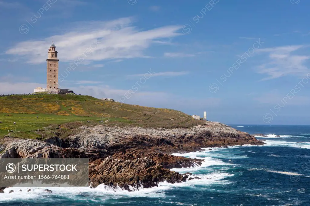 Watchtower of Hercules - Torre de Hercules -, Park of Tower, A Coruña, Galicia, Spain