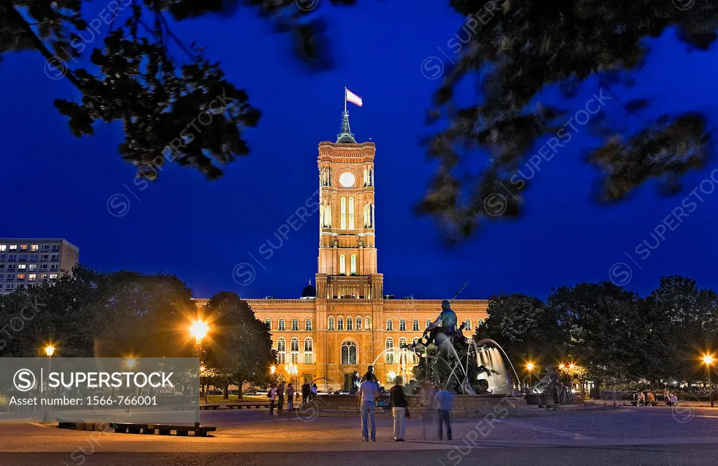 Berliner Rathaus Red Town Hall/Red city hall Berlin  Germany