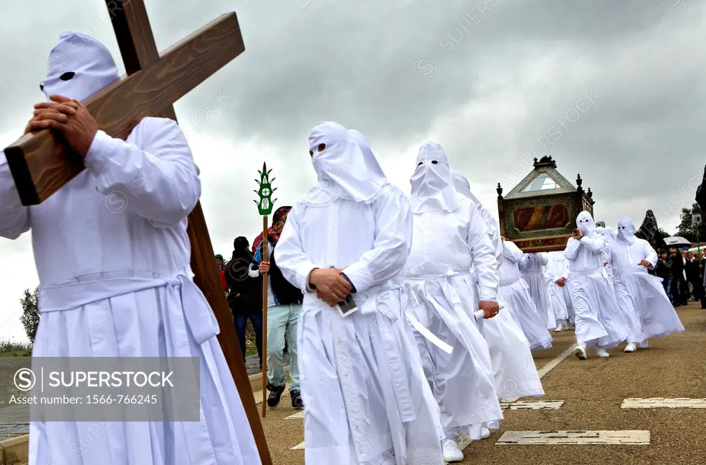 Good Friday procession, Bercianos de Aliste, Province Zamora, Castilla Leon, Spain