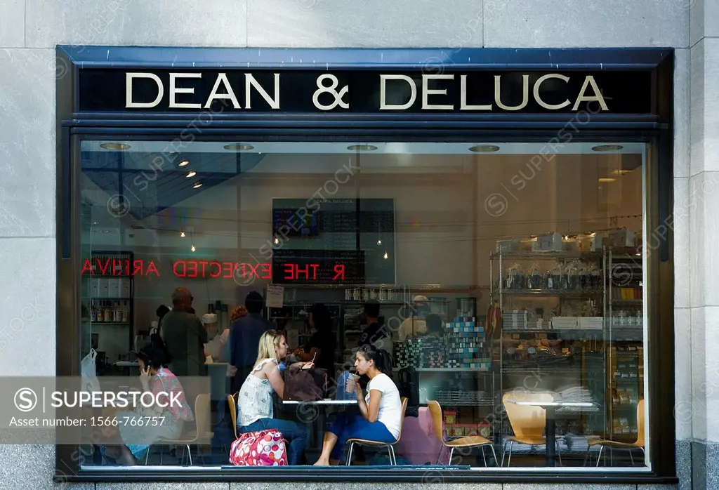 The famous Dean and Deluca in the Rockefeller center New York City, USA
