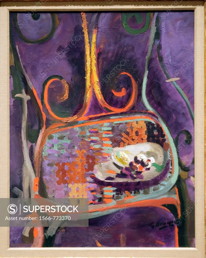 A Garden Chair, 1947-60, by Georges Braque, French, Oil on canvas H  25-5/8, W  19-3/4 inches, 65 1 x 50 2 cm , Metropolitan Museum of Art, New York C...