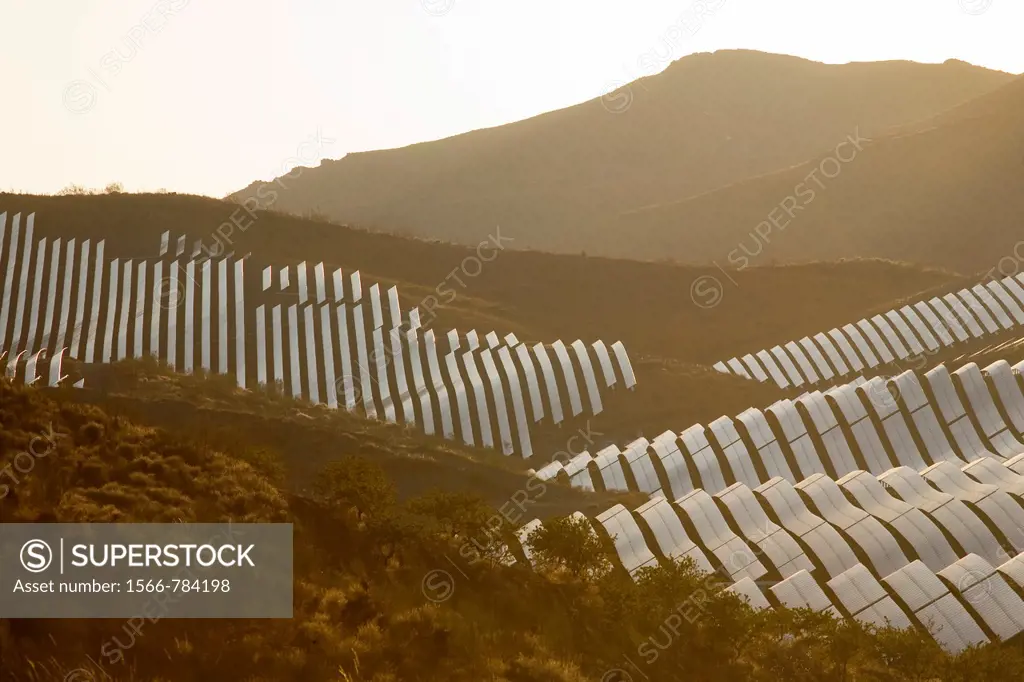 Solar plant  Lucainena de las Torres  Almeria  Andalucia  Spain