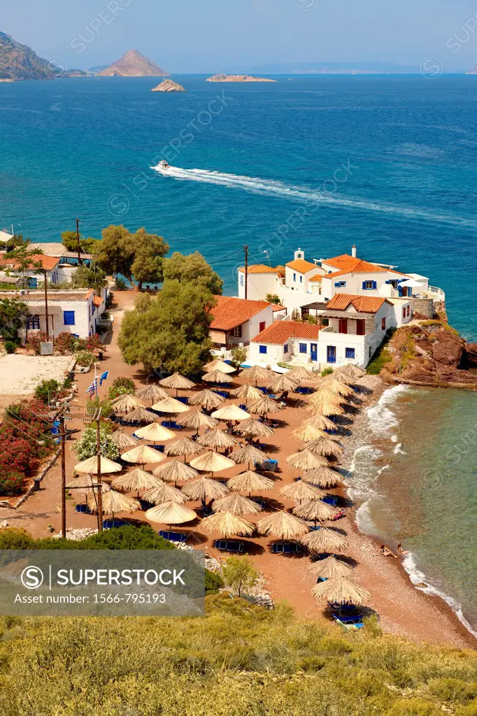 Vlychos Village & beach, Hydra, Greek Saronic Islands