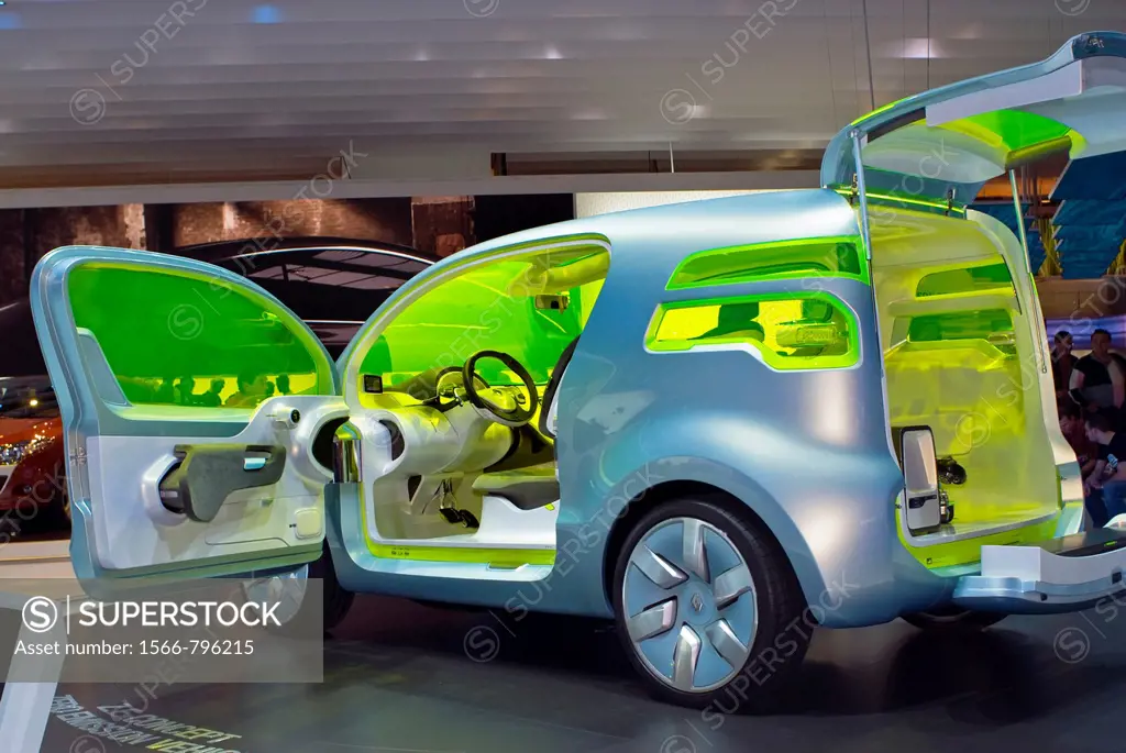Paris, France, Paris Auto Show, Electric Motor Concept Car, Renault ZE
