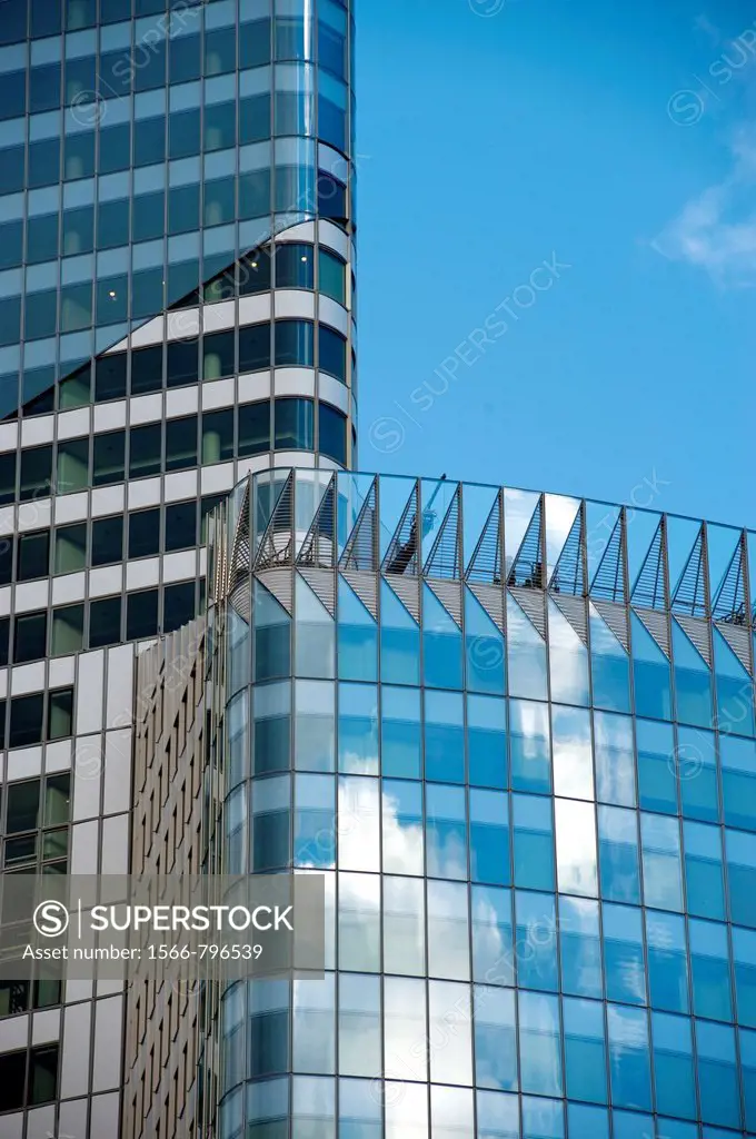 Paris, France - Corporate Headquarters Buildings, French Companies, La Défense Commercial Center ´CB 21´, (1974), Credit Architect: ABRAMOVITZ, HARISS...