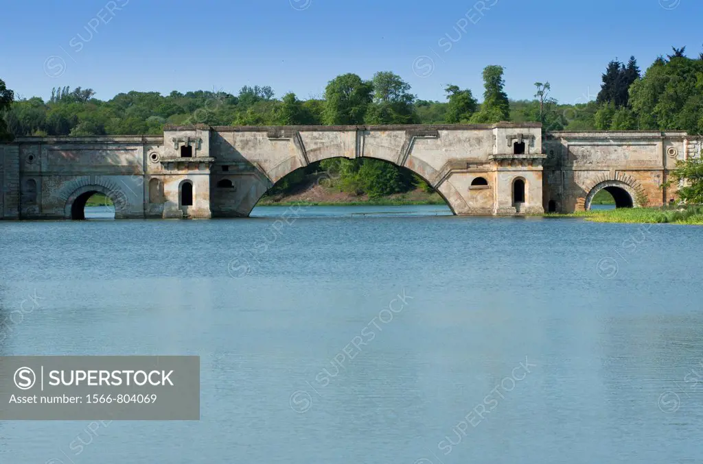The Grand Bridge at Blenheim Palace, Oxfordshire, England