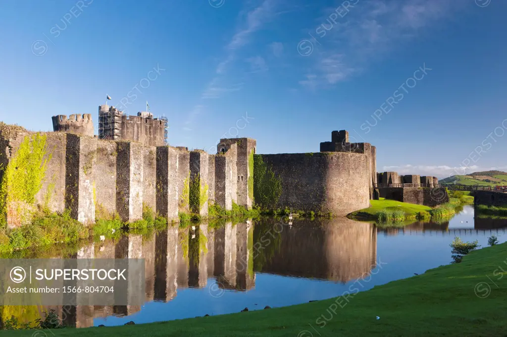 Caerphilly Castle Welsh: Castell Caerffili is a medieval castle that dominates the centre of the town of Caerphilly in south Wales  It is the largest ...
