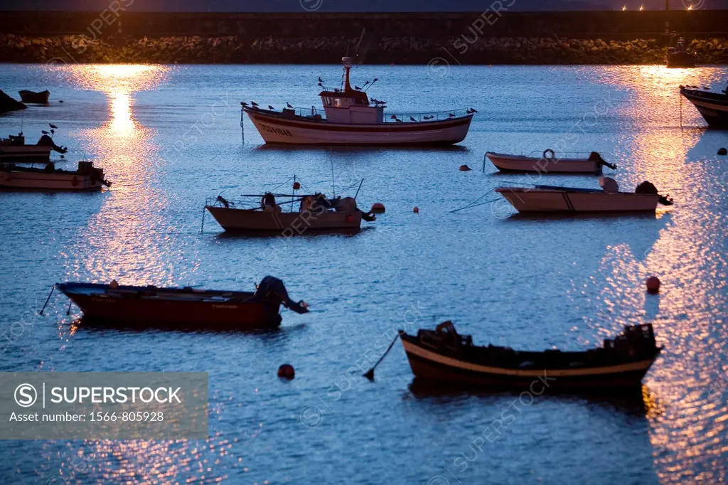 Dawn in Muxia´s fishing port Coruña, Galicia, Spain