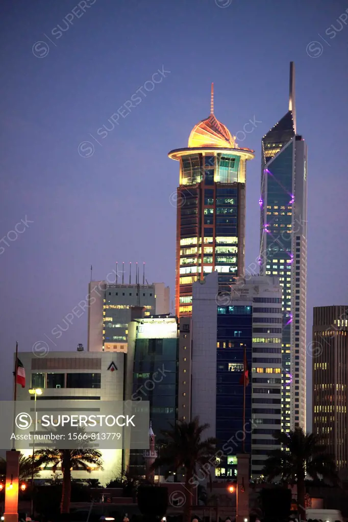 Kuwait, Kuwait City, skyline, skyscrapers,