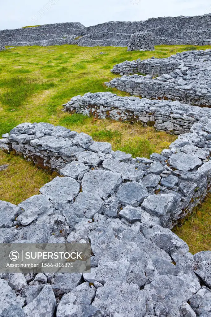 Dún Conchuir Fort Inishmaan Island - Inis Oirr  Aran Islands, Galway County, West Ireland, Europe.