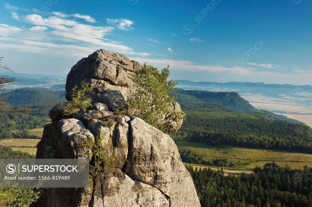 Rock Formation at Szczeliniec - Sudety Mountains, National Park, Poland, Europe