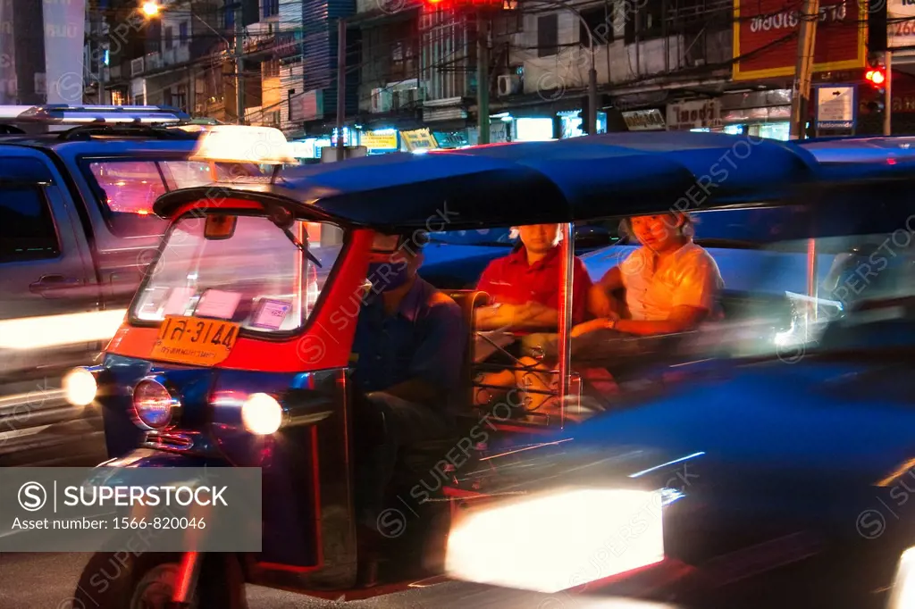Traffic in Bangkok, Thailand, Southeast Asia.
