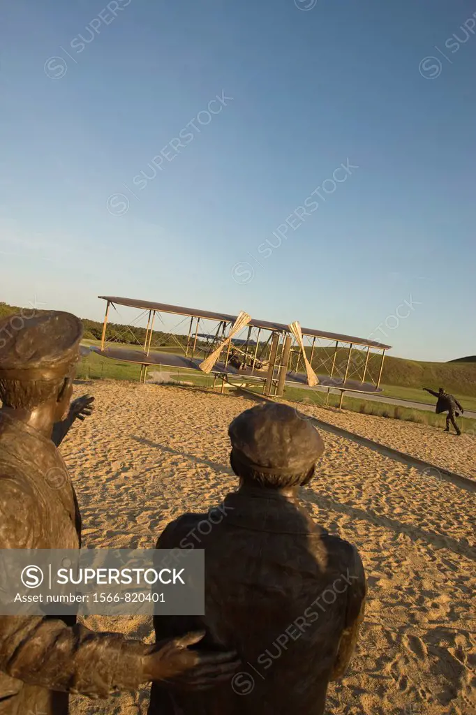 Steven Smith First Flight Sculpture Wright Brothers National Memorial Kitty Hawk Outer Banks North Carolina USA