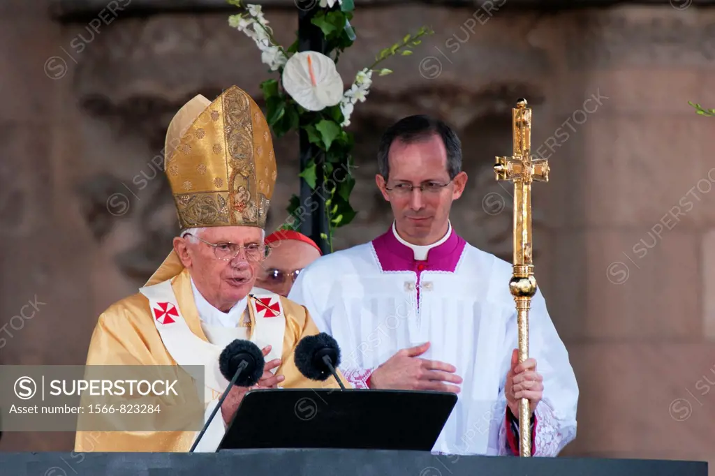 Pope Benedict XVI´s visit to the Sagrada Familia, November 7th 2010, Barcelona, Spain