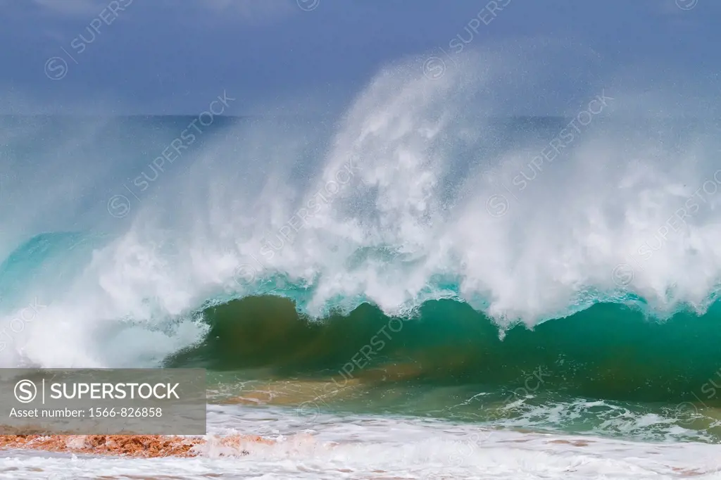HUGE waves breaking on the beach at Ascension Island in the Tropical Atlantic Ocean  MORE INFO Ascension Island is a remote volcanic island in the tro...
