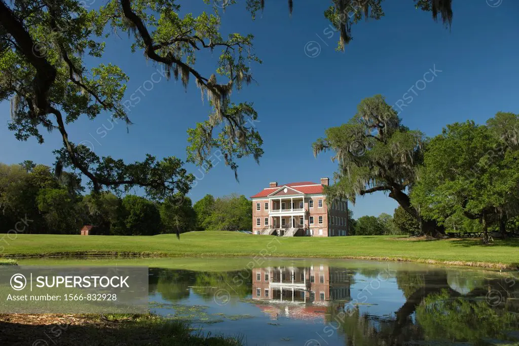 Drayton Hall Georgian Palladian Mansion Charleston South Carolina USA