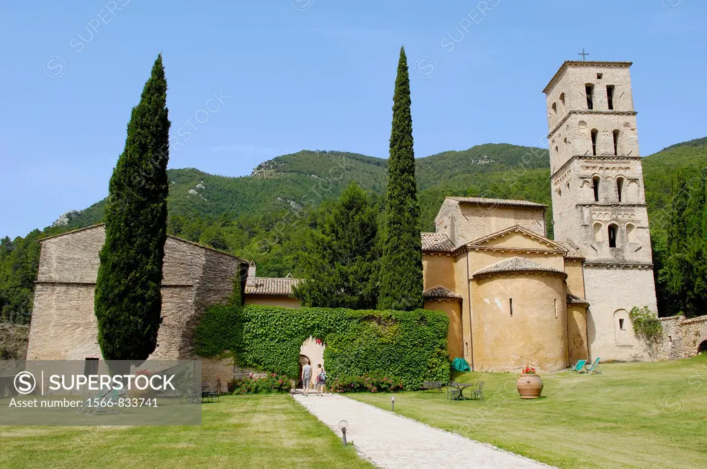 San pietro in Valle, Abbey, Ferentillo, Valnerina, Terni, Umbria, Italy, Europe.