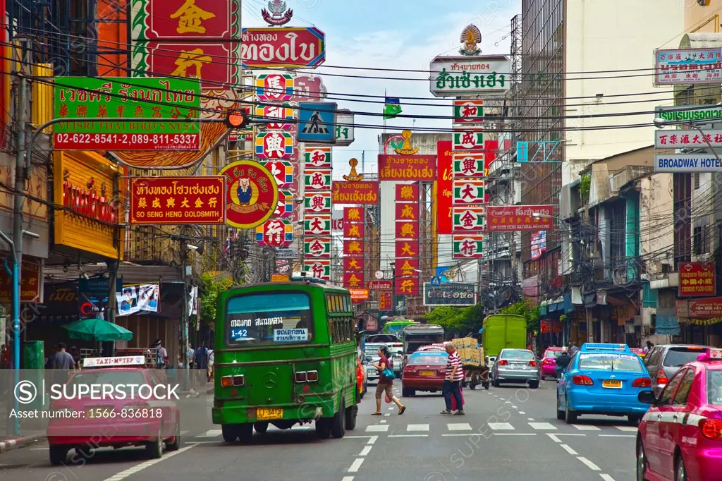 Chinatown  Bangkok, Thailand, Southeast Asia, Asia.