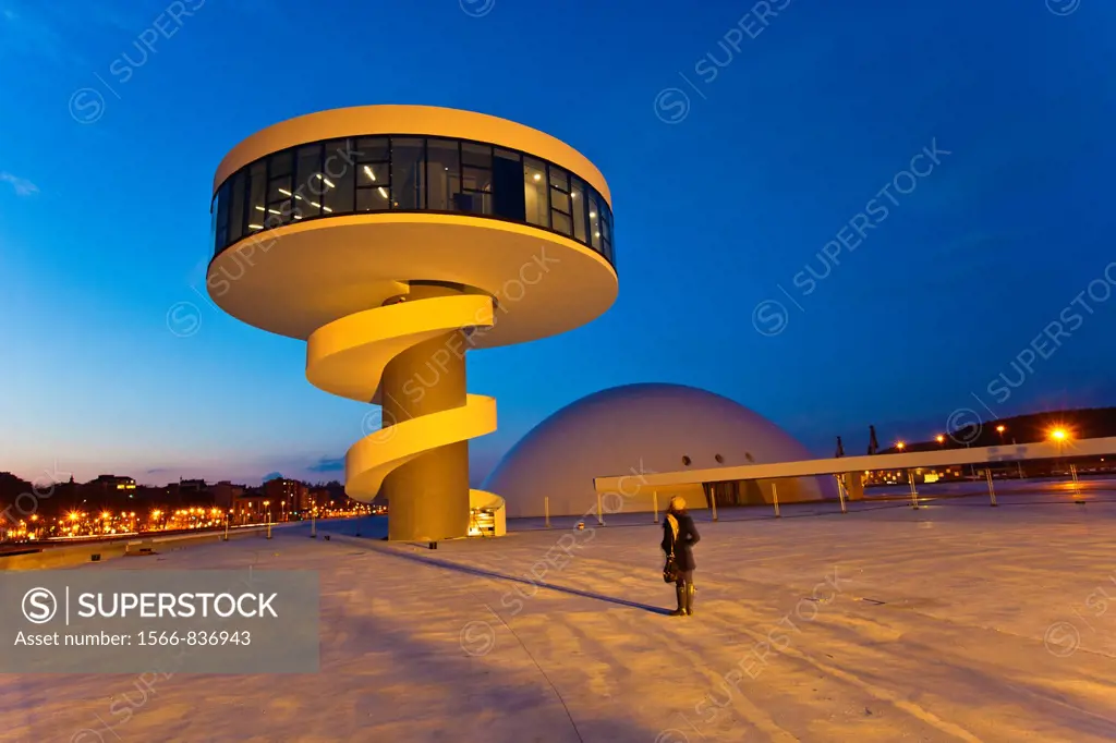 Oscar Niemeyer Cultural Center  Aviles  Asturias  Spain.