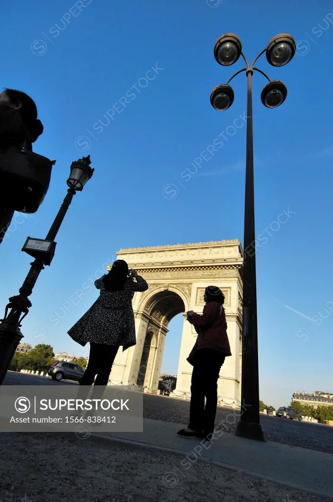 Arc de Triomphe, Place Charles de Gaulle, Paris, France
