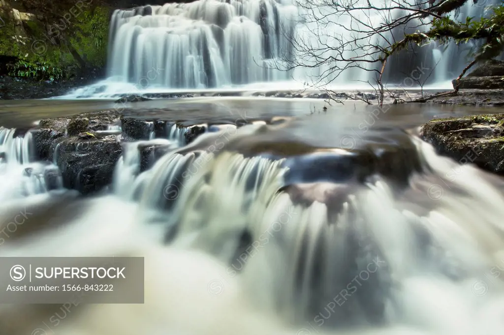 Purakanui Falls, Catlins Forest Park, Otago, South Island, New Zealand