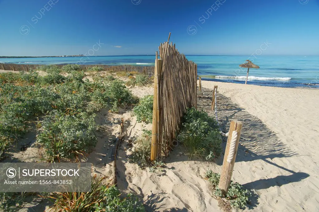Es Trenc, Ses Covetes, Campos beach Migjorn Mallorca Baleares Spain