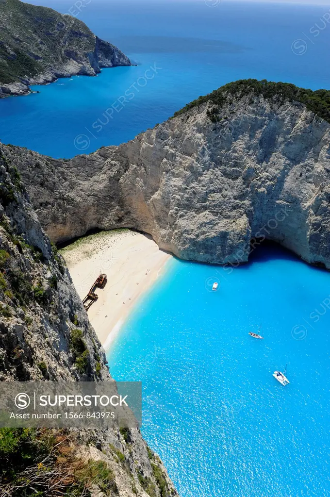 Shipwreck Navagio Beach Zakynthos Greece Ionian Sea Mediterranean Island