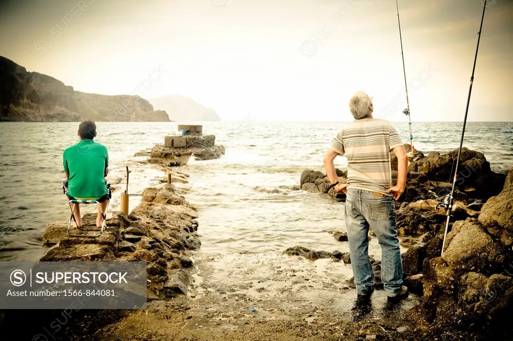 Fisherman in Cabo de Gata, Almeria, Spain