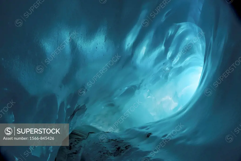 Cold tunnel, Wrangell-St. Elias National Park and Preserve, Alaska, USA