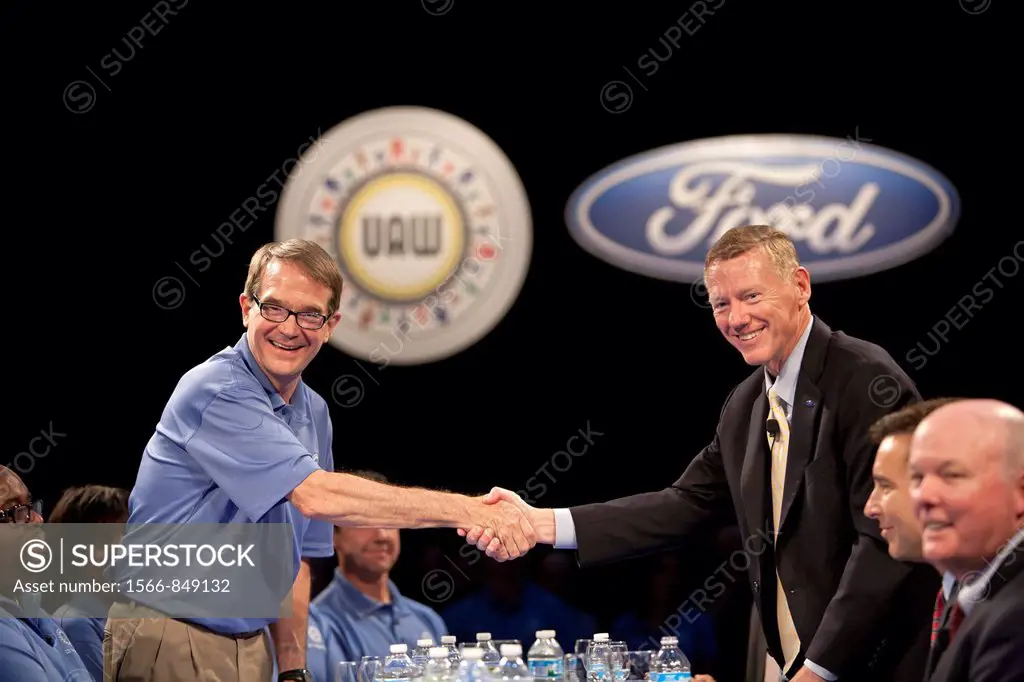 Dearborn, Michigan - Ford Motor Co  and the United Auto Workers opened negotiations for the 2011 union contract with a ceremony at the company Rouge c...