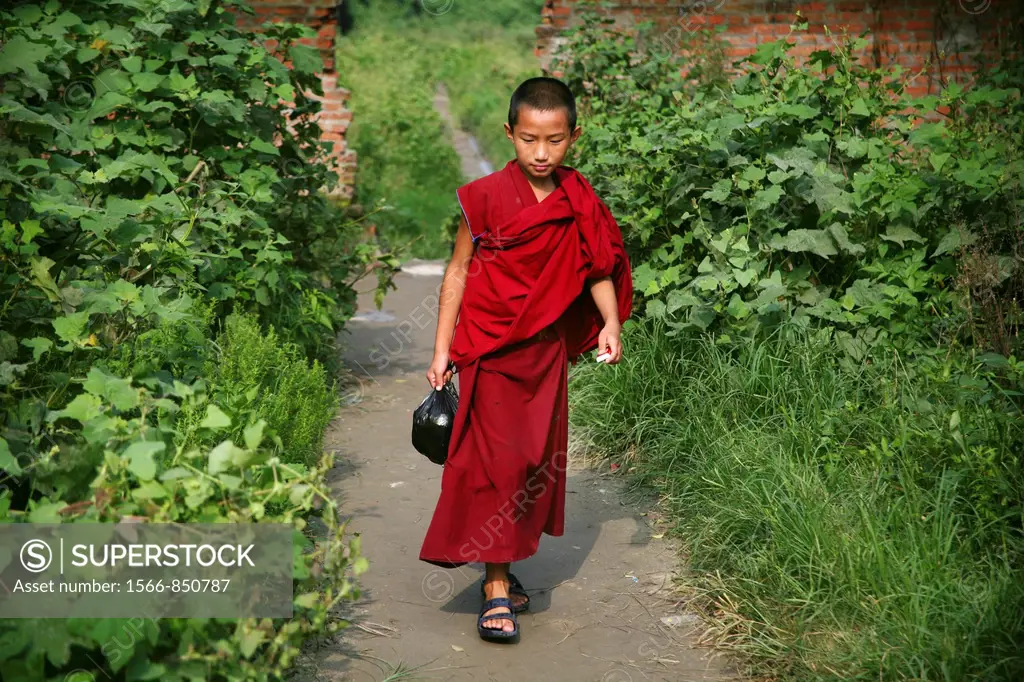 Tibetan Monk in Nepal