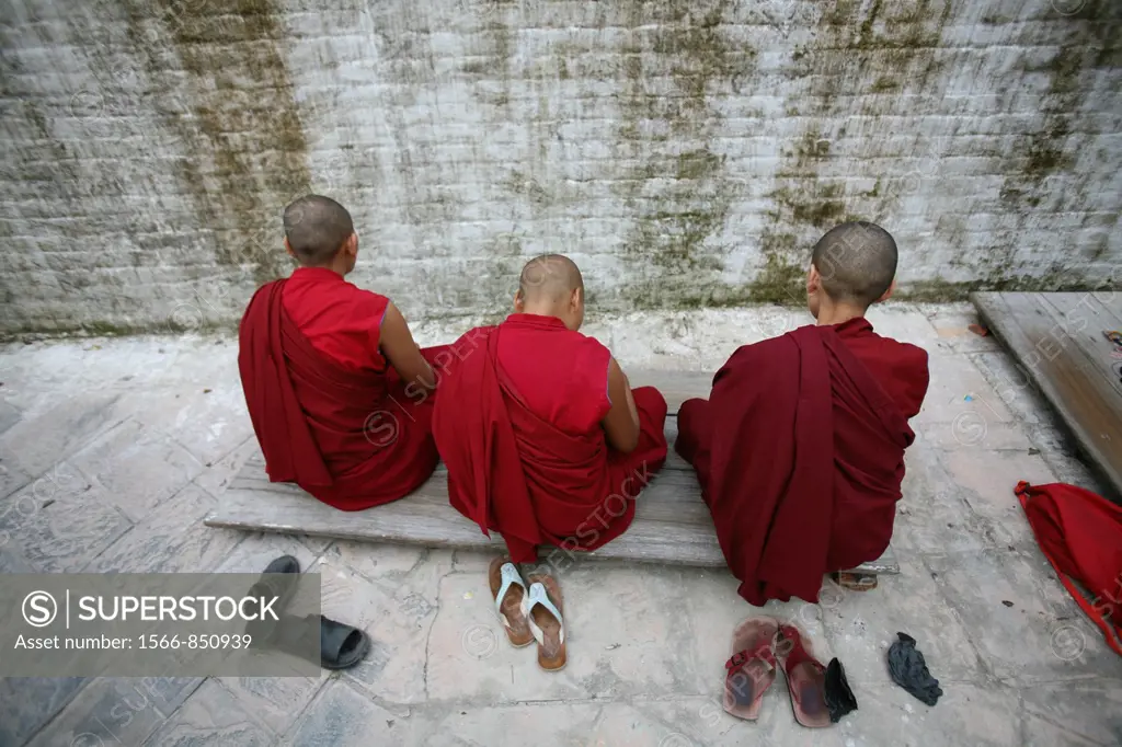 Tibetan Monks in Kathmandu, Nepal