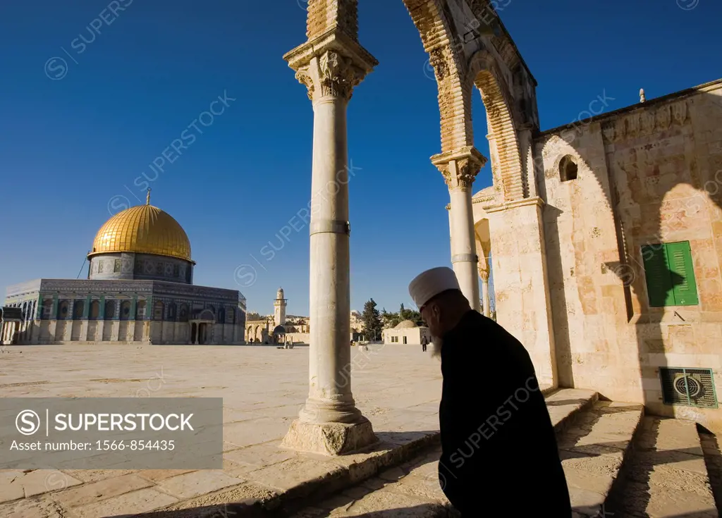 Dome of the Rock, Temple Mount, Old City, Jerusalem, Israel.