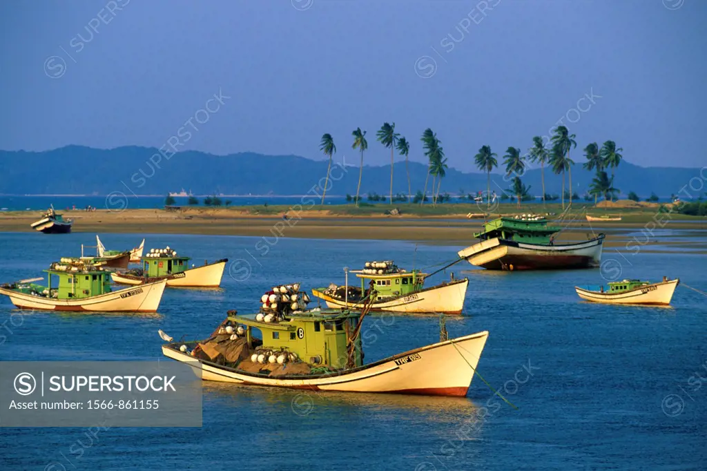 Malaysia Marang fishing boats.