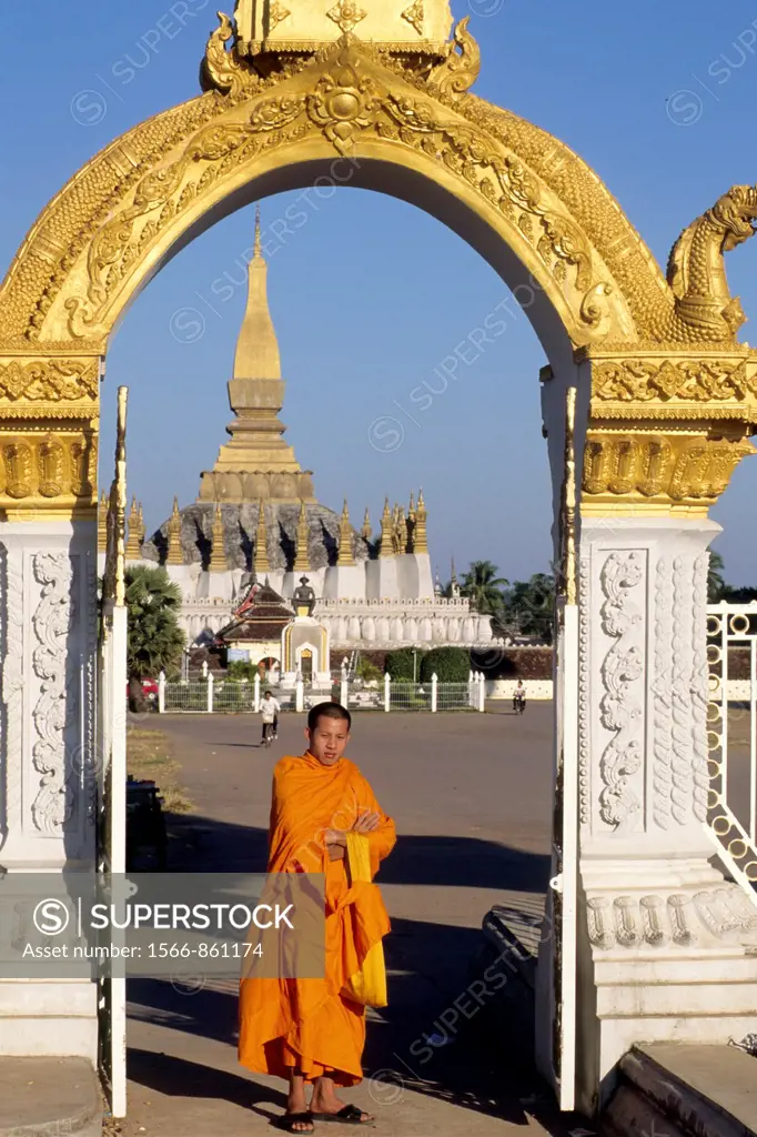 Laos Vientiane Pha That Luang.