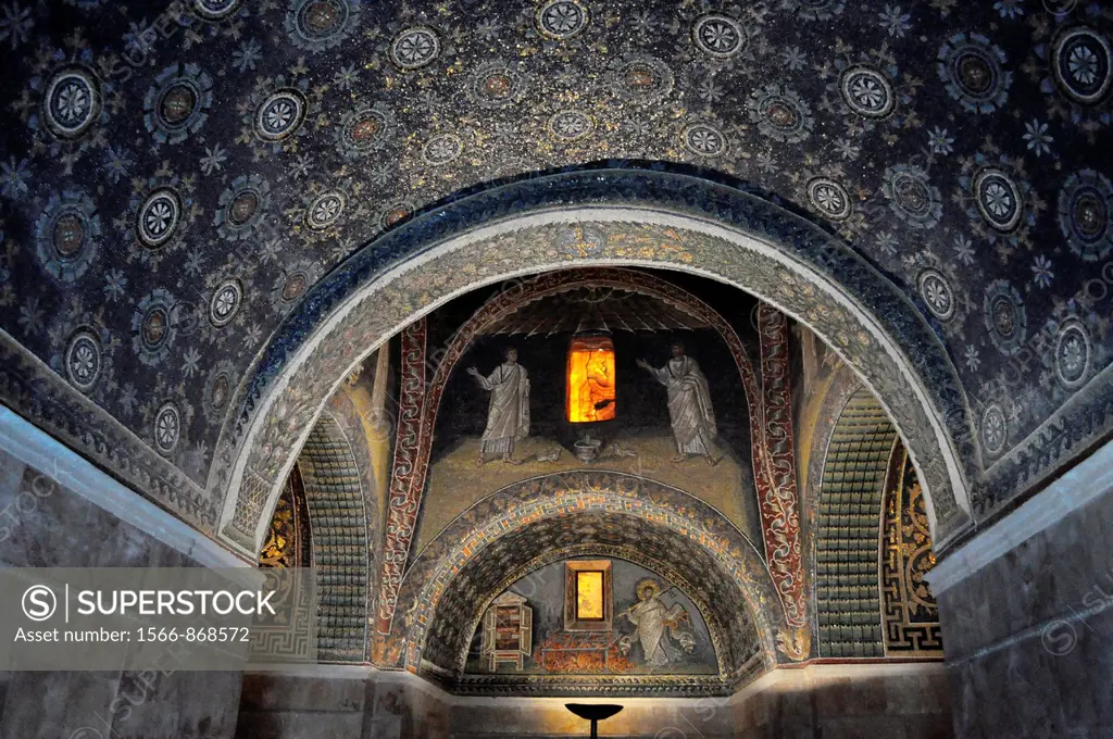 Ravenna (Italy): mosaics in the Mausoleo di Galla Placidia
