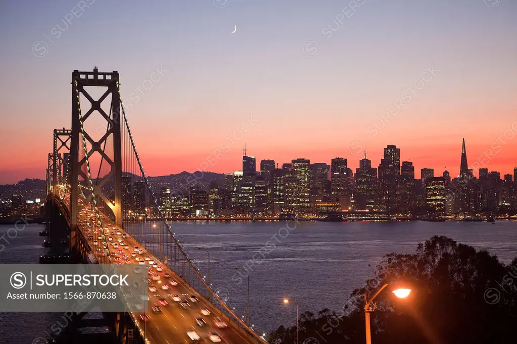 USA-California-San Francisco City-Bay Bridge