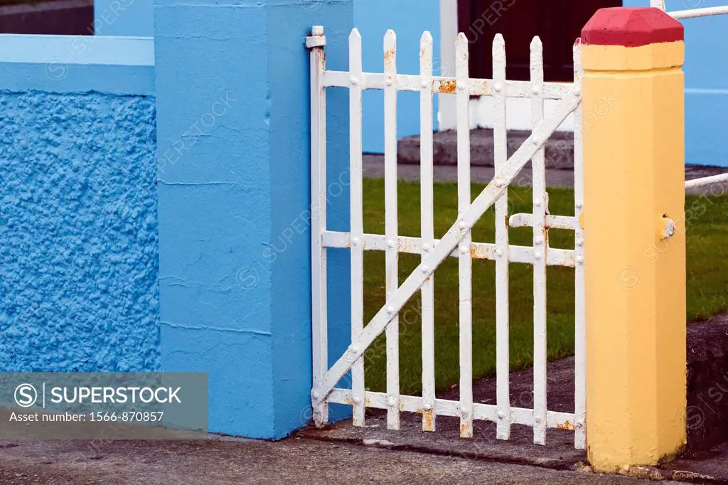 Front gate of a house in Dunmanway, County Cork, Republic of Ireland