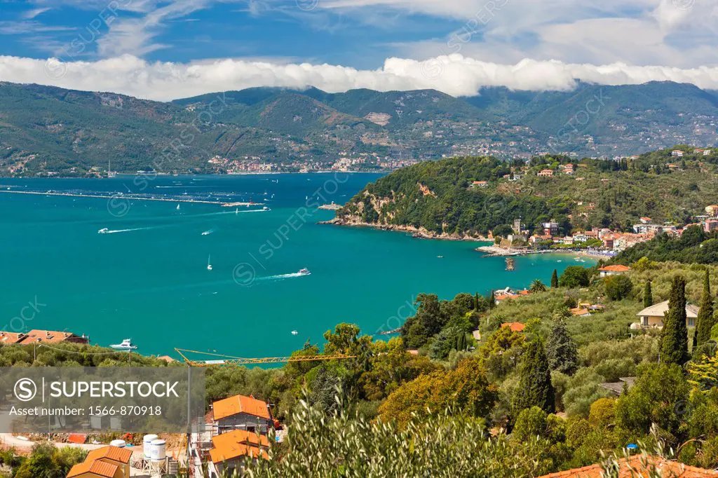 Lerici and the Gulf of La Spezia, Province of La Spezia, Liguria, Italy, Europe