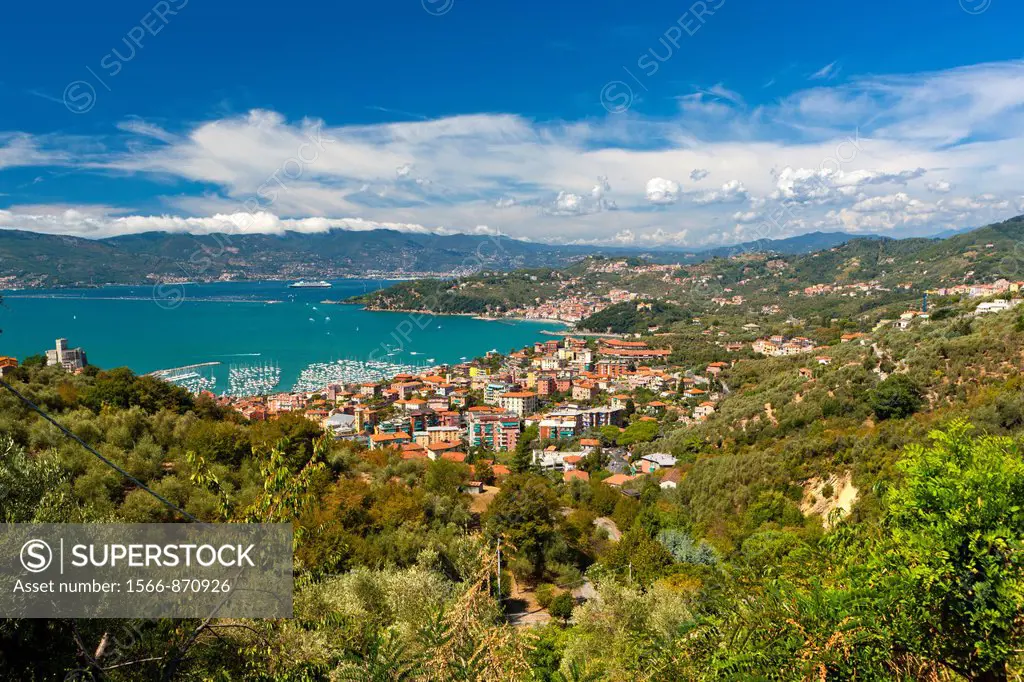 Lerici and the Gulf of La Spezia, Province of La Spezia, Liguria, Italy, Europe