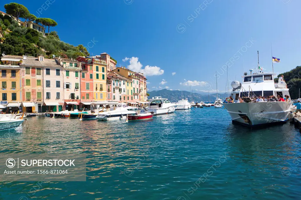 Portofino Harbour, Province of Genoa, Liguria, Italy, Europe
