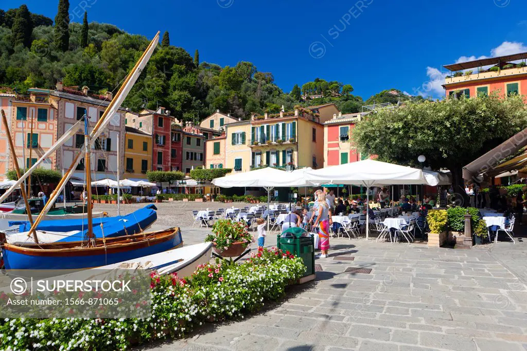 Portofino Harbour, Province of Genoa, Liguria, Italy, Europe