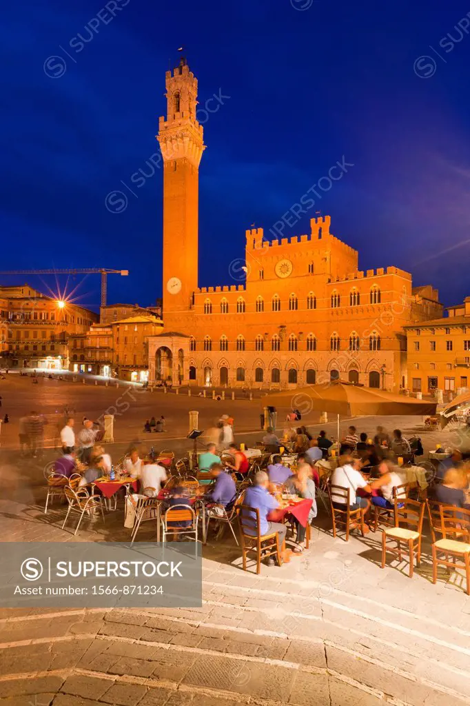 Piazza del Campo, Siena, Province of Siena, Tuscany, Italy, Europe