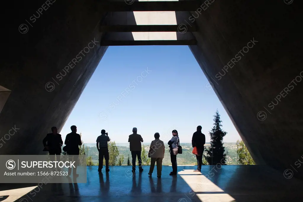 Israel, Jerusalem, Mount Herzl, Vad Yashem Holocaust Memorial, platform viewpoint, NR