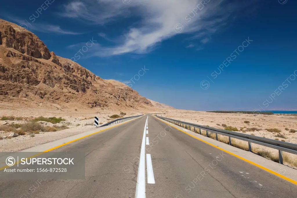 Israel, Dead Sea, Metzoke Dragot, Dead Sea Highway Rt  90