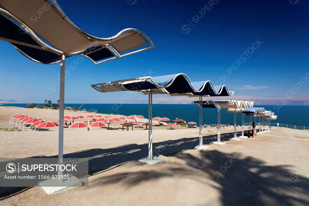 Israel, Dead Sea, Ein Gedi, Ein Gedi Beach