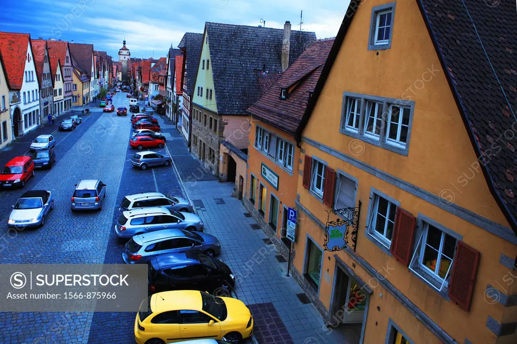 Germany, Bavaria, Rothenburg ob der Tauber The Medieval old town