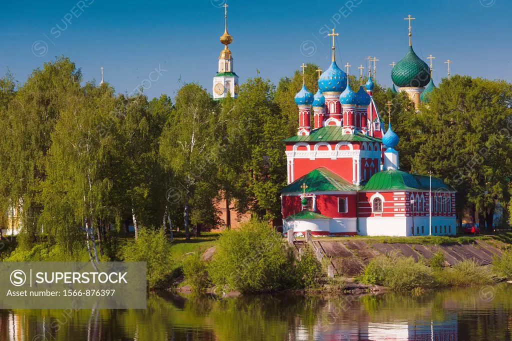 Russia, Yaroslavl Oblast, Golden Ring, Uglich, Uglich Kremlin, Church of Saint Dmitry on the Blood