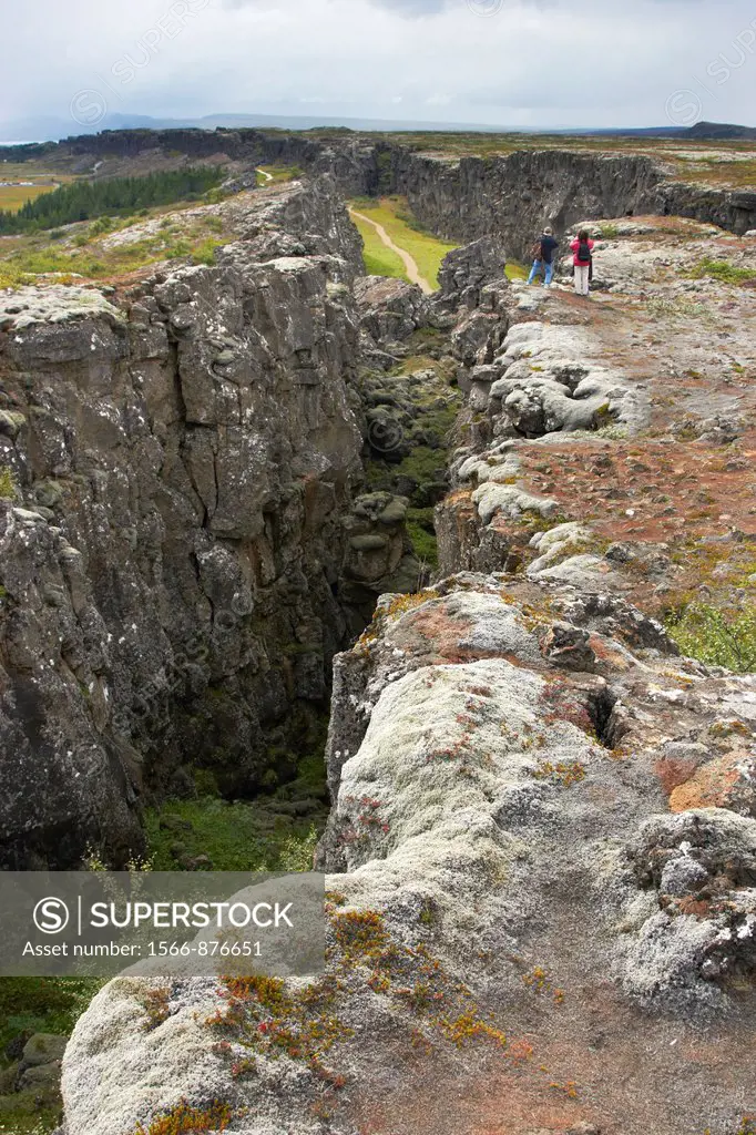 Almannagja Tectonic fault, Thingvellir National Park, Iceland
